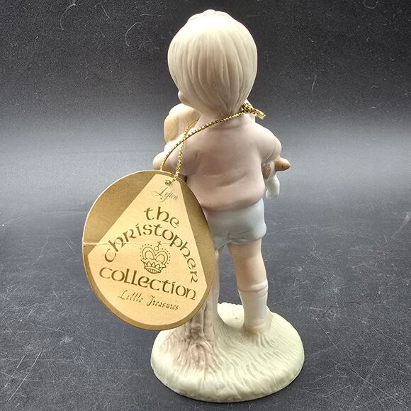 Lefton Boy with Two Dogs Figurine The Christopher Collection - Picture 3 of 8